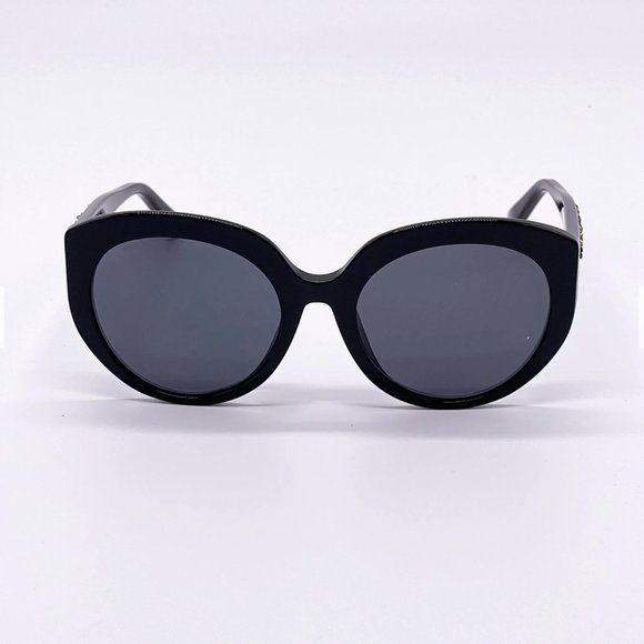 ? NEW JIMMY CHOO BLACK ACETATE SUNGLASSES W/ BOX
